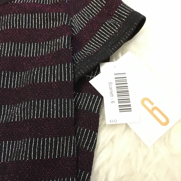 ✨ NWT LuLaRoe Elegant Scarlett Dress - 6 ✨ - Picture 2 of 5